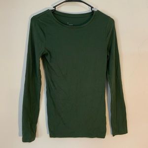 plain green long sleeve
